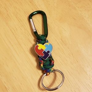 Autism Awareness Keychain. Handmade. New